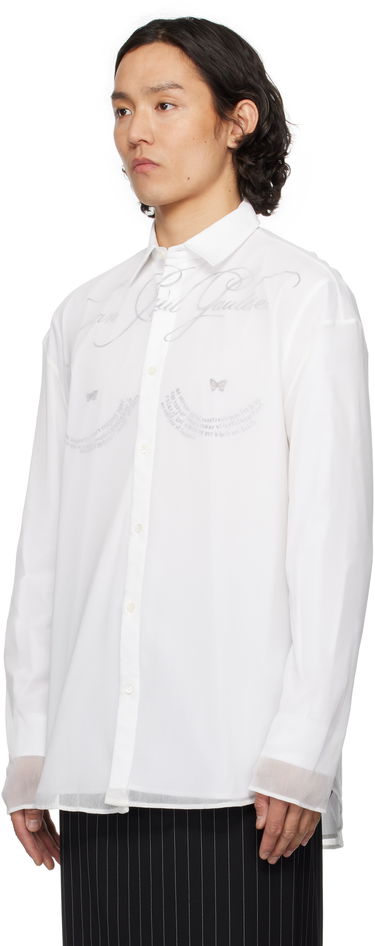 Košeľa Jean Paul Gaultier Jean Paul Gaultier 'The Tattoo Poem' Shirt Biela | 25/34-U-CH093-C586-0001, 3