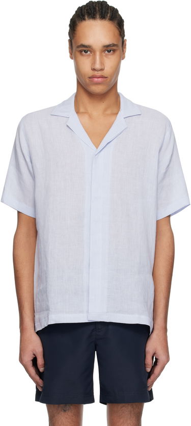 Košeľa Orlebar Brown Orlebar Brown Maitan Linen Resort Shirt Modrá | 279644, 0