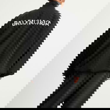Súprava Balenciaga Men's Stretch Poly Tracksuit Jacket, Size Large, Balenciaga Čierna | 839090-TRO31-1000, 3