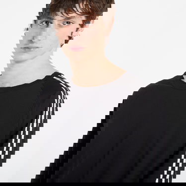 Tričko Y-3 Y-3 Raw Edge 3 Stripes Long Sleeve T-Shirt Čierna | KQ9795, 1