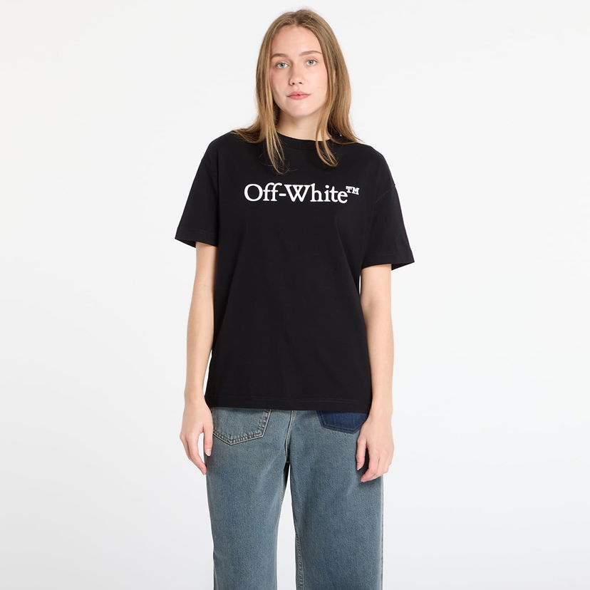 Tričko Off-White Big Logo Bookish Casual T-Shirt Čierna | OWAA089C99JER0031001