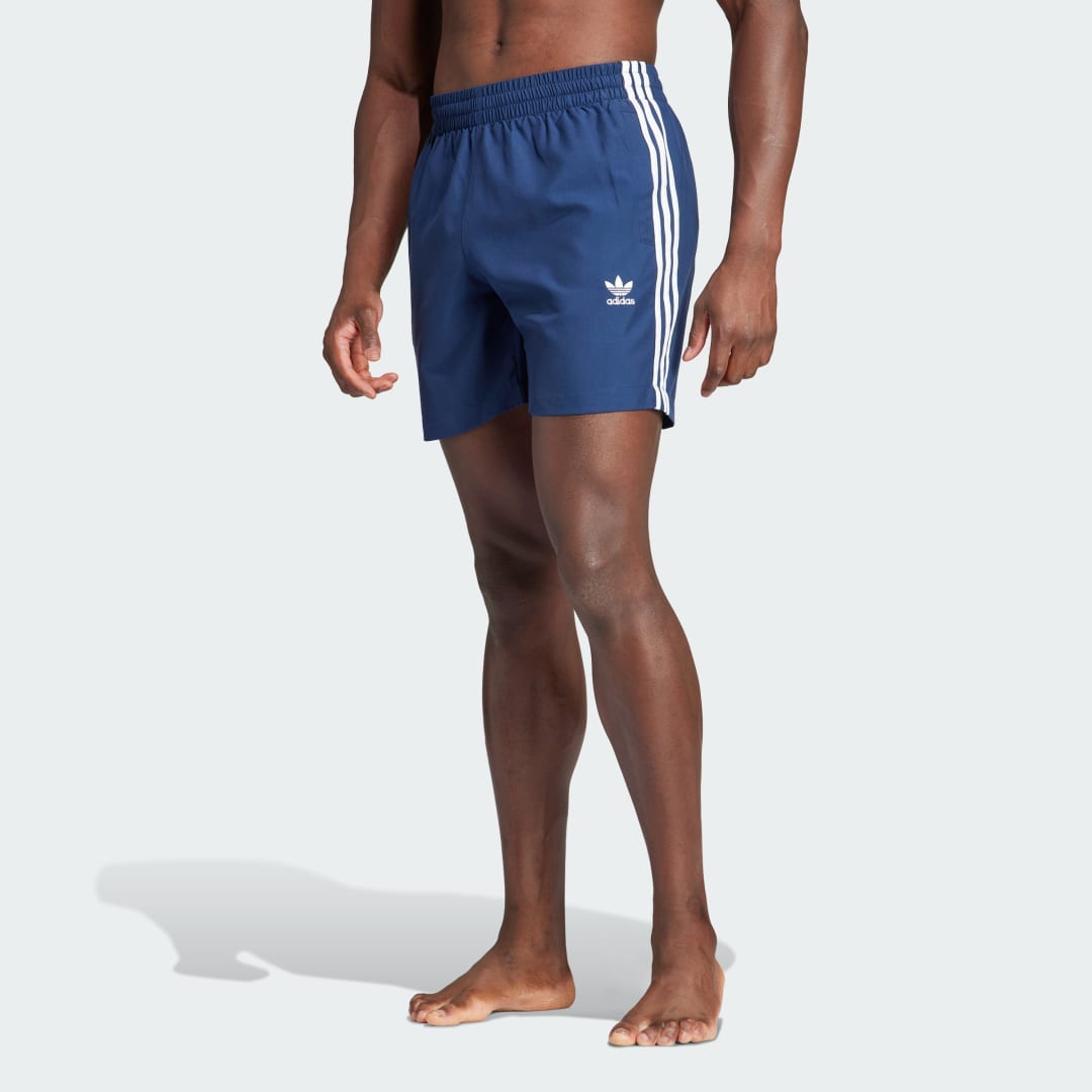 Plavky adidas Originals Adicolor 3-Stripes Swim Shorts Navy | IT8656, 1