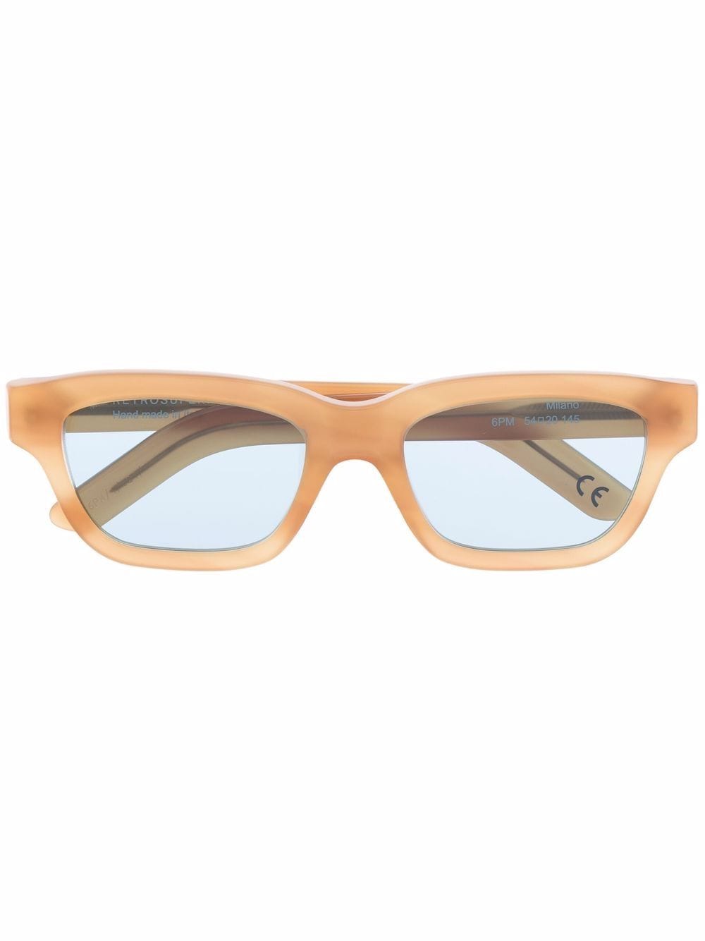 Slnečné okuliare RETROSUPERFUTURE Milano rectangle-frame sunglasses Hnedá | 6PM17283146, 0
