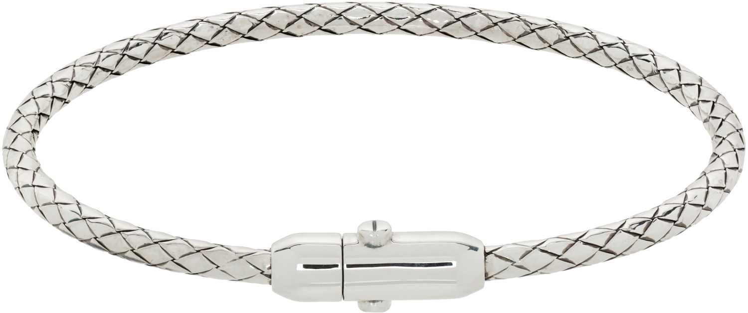 Náramok Bottega Veneta Bottega Veneta Intreccio Silver Bracelet Metalická | 838327V50708117, 1