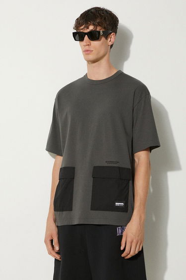 Tričko Neighborhood NEIGHBORHOOD Design Crewneck T-Shirt with Pockets Šedá | 241UWNH.CSM05, 3