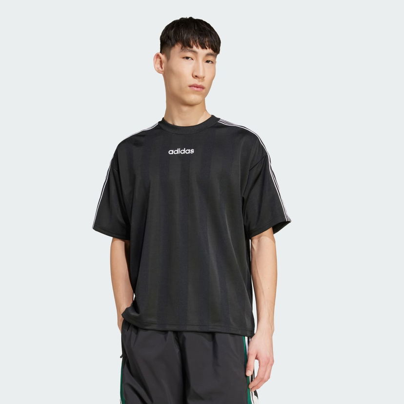Tričko adidas Performance 90's Striped T-Shirt Čierna | JX3068