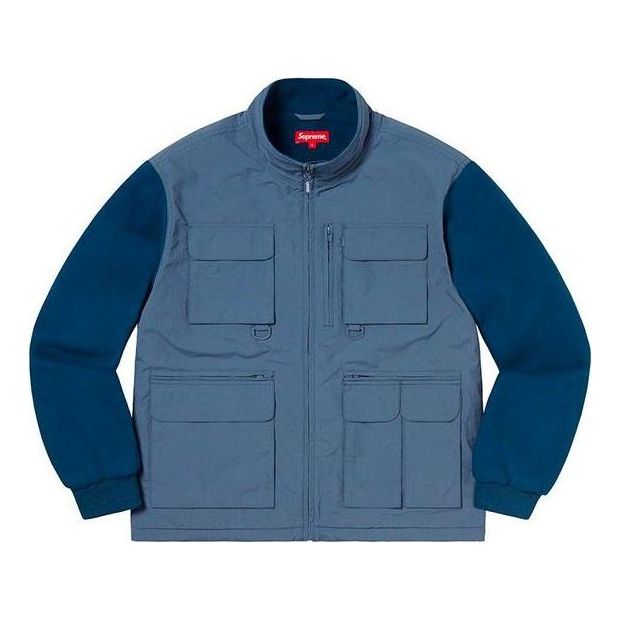 Vetrovka Supreme Upland Fleece Jacket Modrá | SUP-FW19-944