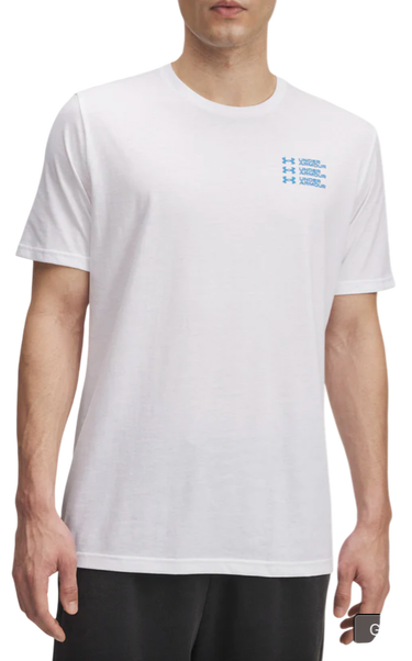 Tričko Under Armour Triple Stack Logo Short Sleeve T-Shirt Biela | 6004173-100, 0