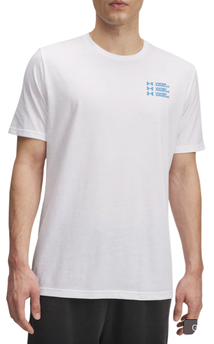 Tričko Under Armour Triple Stack Logo Short Sleeve T-Shirt Biela | 6004173-100
