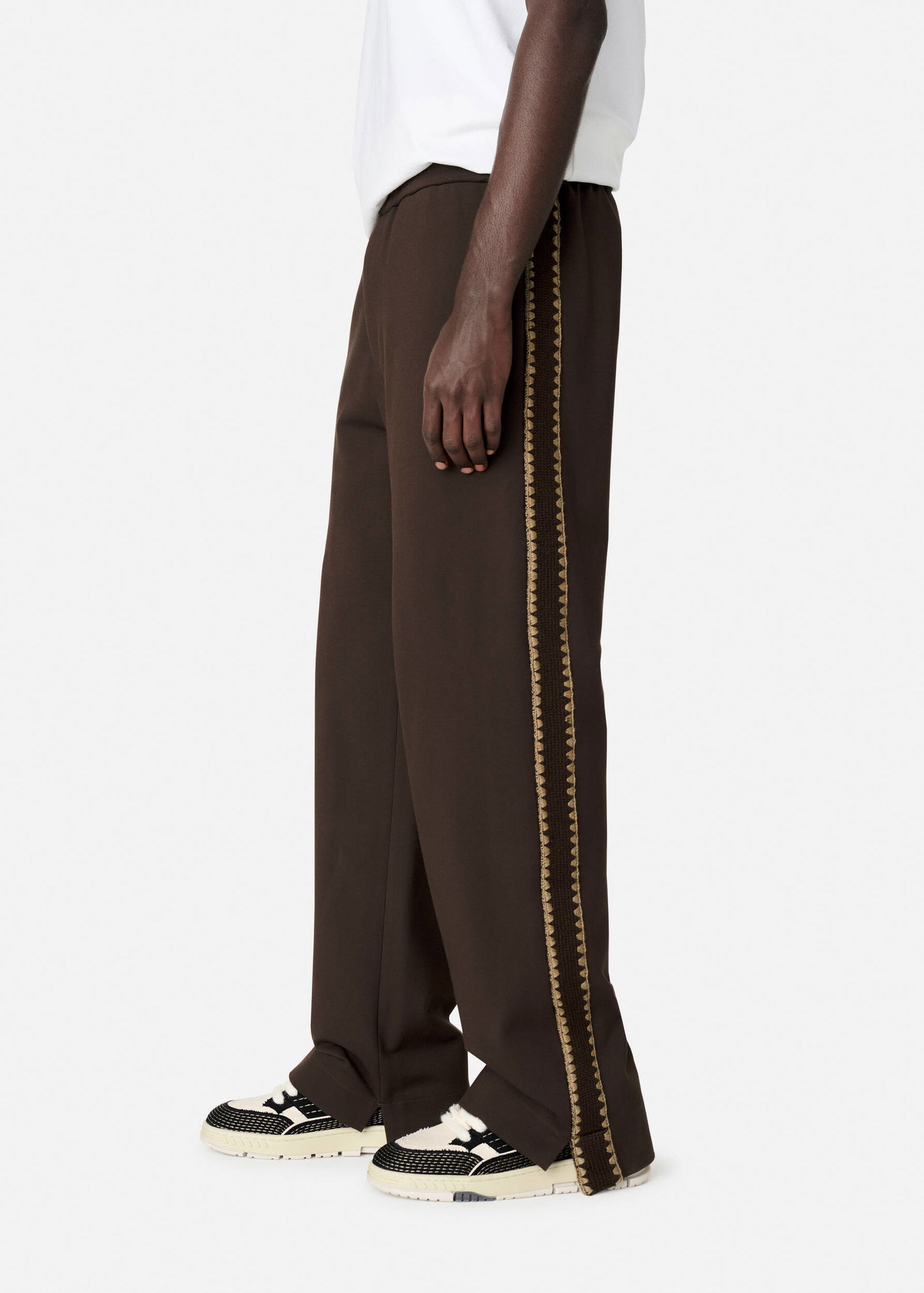 Brown Track Pants