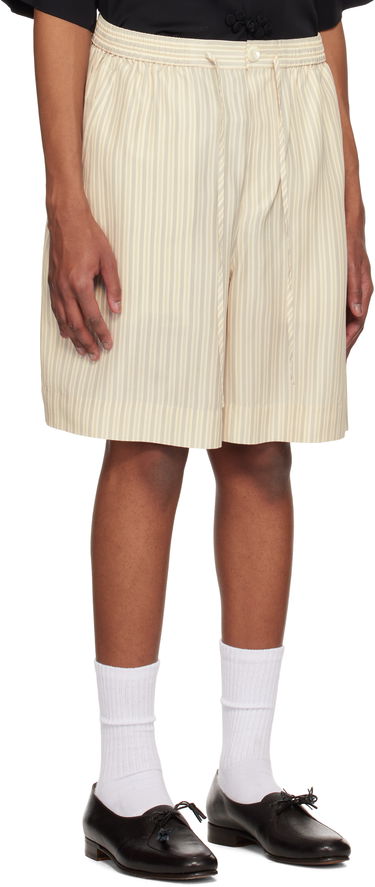 Šortky Róhe Róhe Loose Drawcord Silk Shorts Béžová | 314-32-090, 1