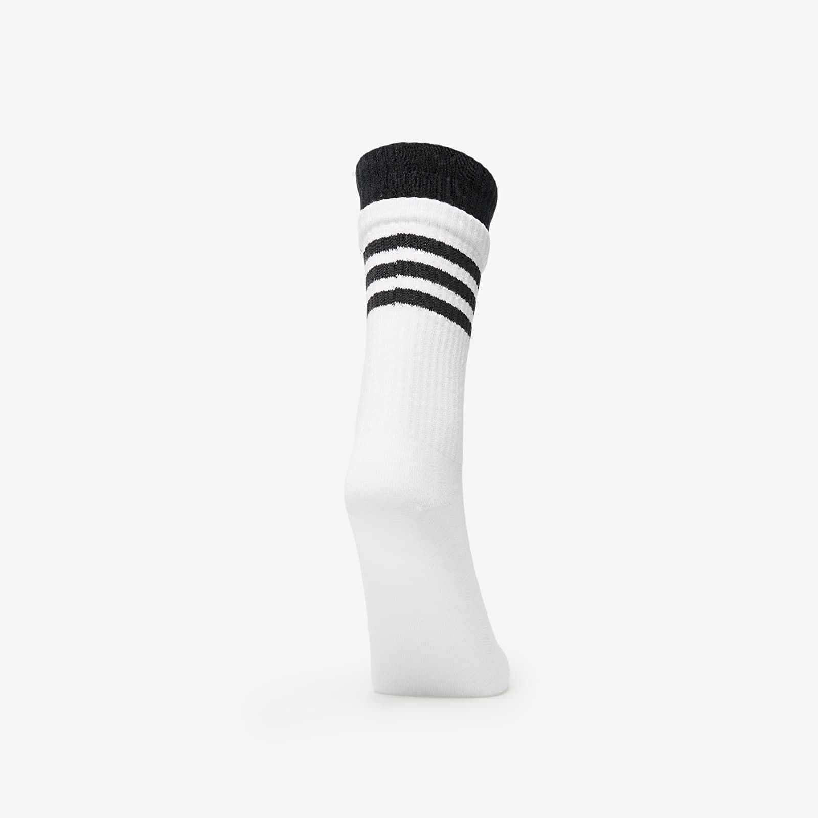 3 Stripes 2 Layer Crew Socks 2-Pack Black/ White