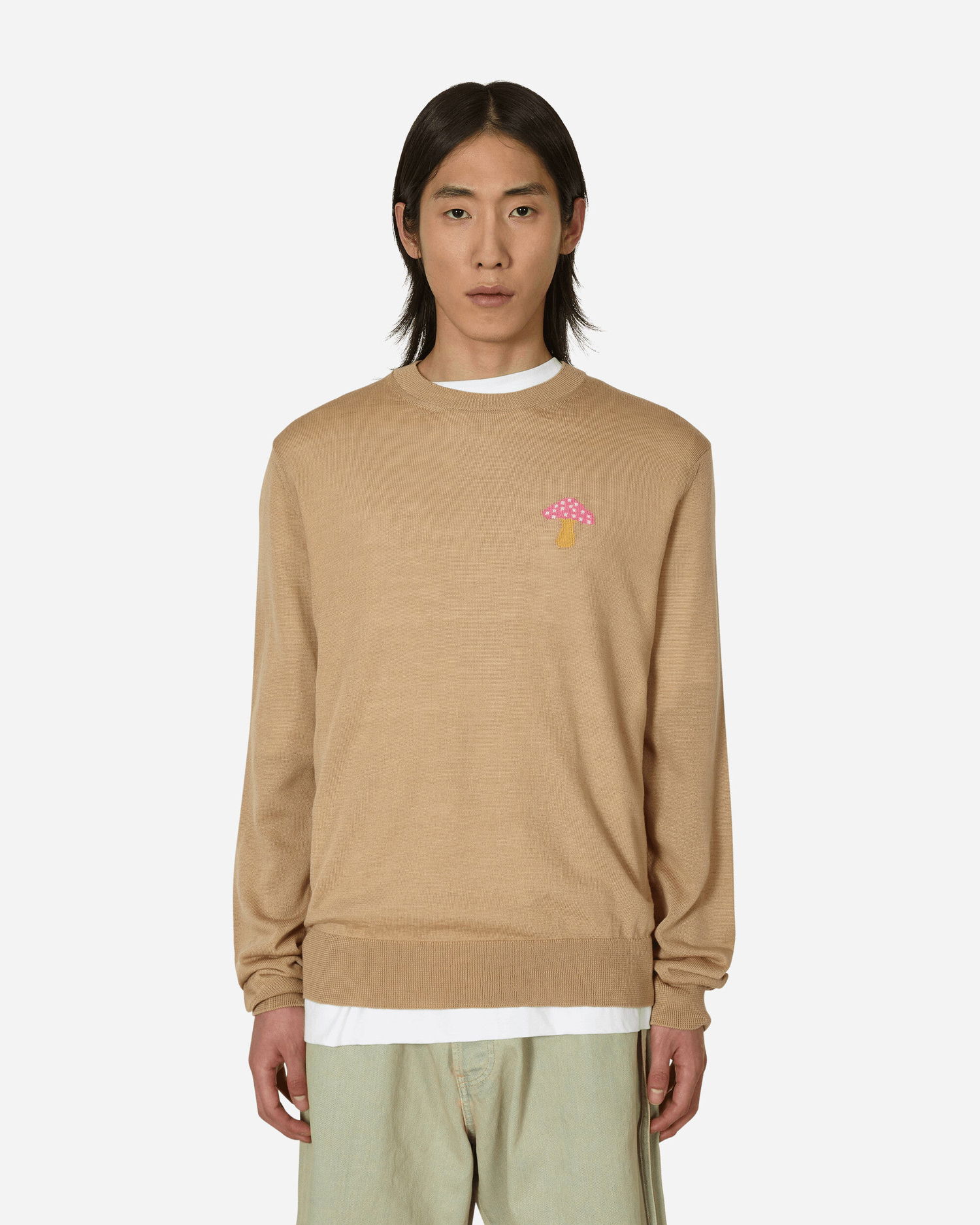 Sveter Comme des Garçons Brett Westfall Mushroom Knitted Sweater Béžová | FK-N013-S23 2, 1
