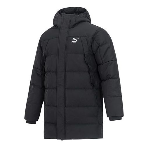 Prešívaná bunda Puma Protective Hooded Down Coat Čierna | 535582-01