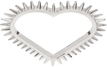 Náramok We11done Spike Heart Double Ring Metalická | WD-AJ1-23-504-U-SV, 0