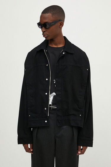 Bunda HELIOT EMIL Hooded Denim Jacket Čierna | PREAW24.M.02.121.BLK01, 3