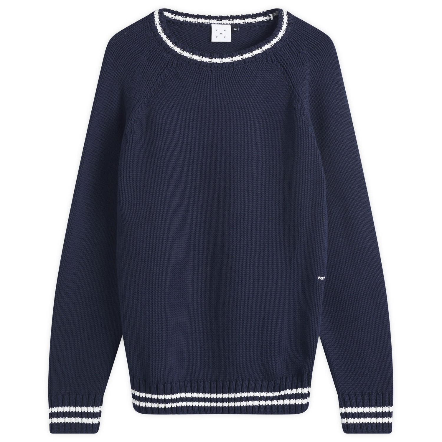 Sveter Pop Trading Company Knitted Logo Crew Sweater Navy | POPSS25-06-002, 1