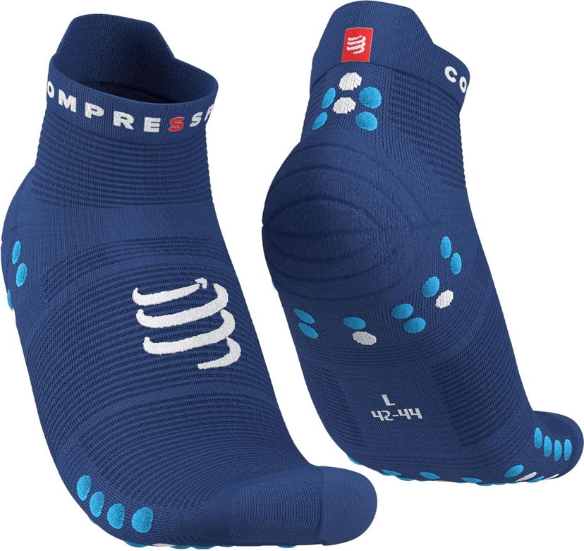 Ponožky Compressport Pro Racing Socks v4.0 Run Low Modrá | xu00047b-533