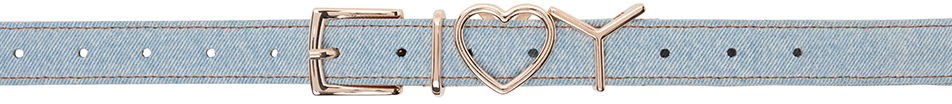 Opasok Y/PROJECT Heart 25mm Belt Modrá | 621BE008, 0