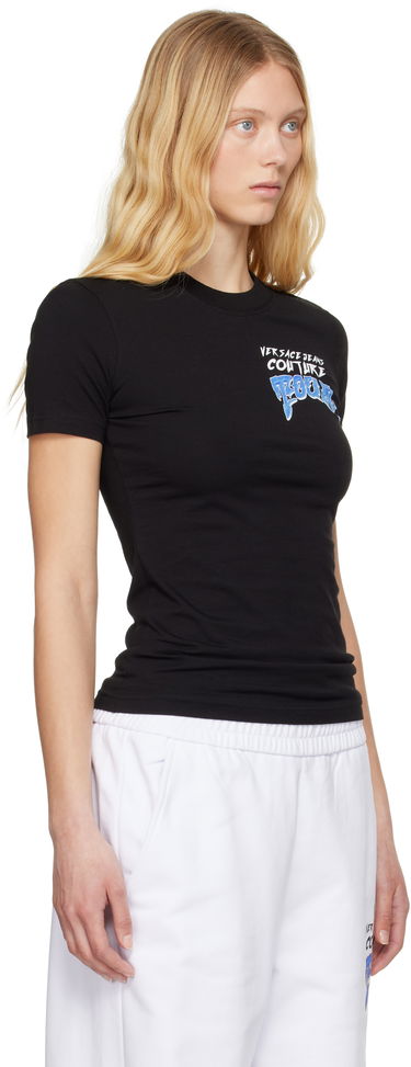 Tričko Versace Versace Jeans Couture 'Tour' T-Shirt Čierna | E78HAHC07_ECJ02C, 1