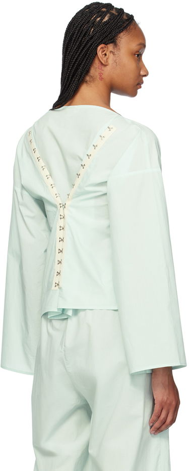 Tričko Baserange Long Sleeve Blouse With Wide Neckline Zelené | TOVI-CO-SU24, 2