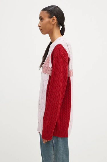 Sveter Andersson Bell Lace Lingerie Boyfriend-Fit Knit Sweater Ružová | atb1183w, 1