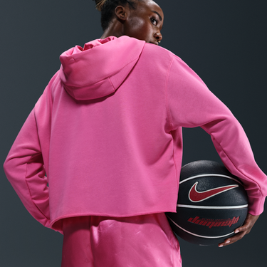 Mikina Nike A'ja Wilson Loose Cropped Basketball Hoodie Ružová | HM7707-684, 3