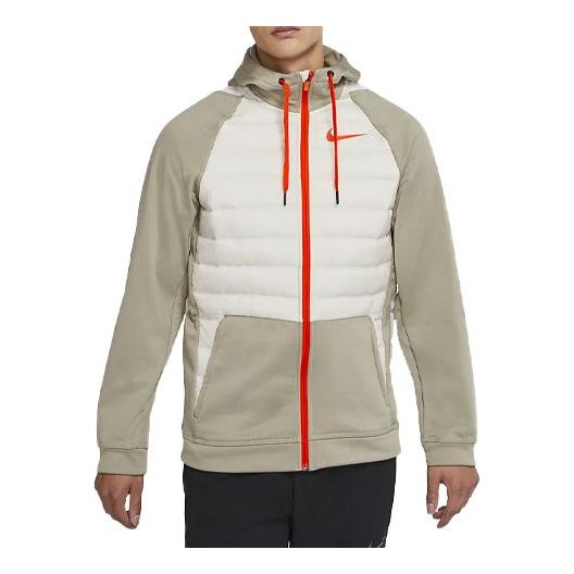Mikina Nike Stay Warm Colorblock Training Hooded Padded Jacket Béžová | BV6299-342