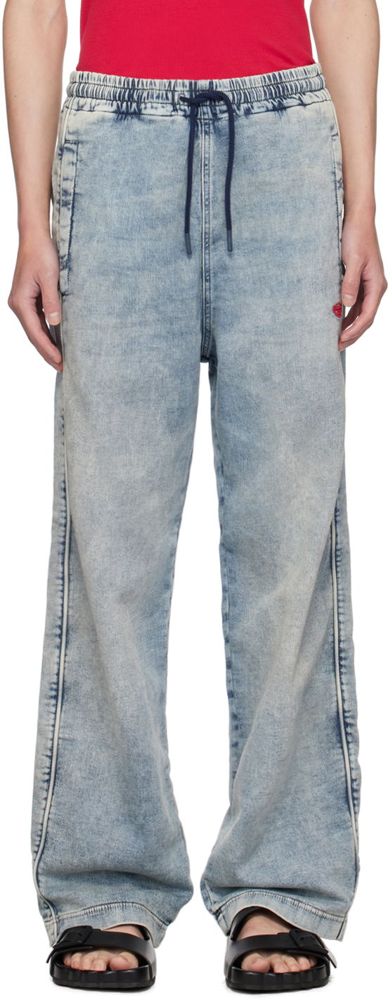 Blue D-Martians Denim Track Pants