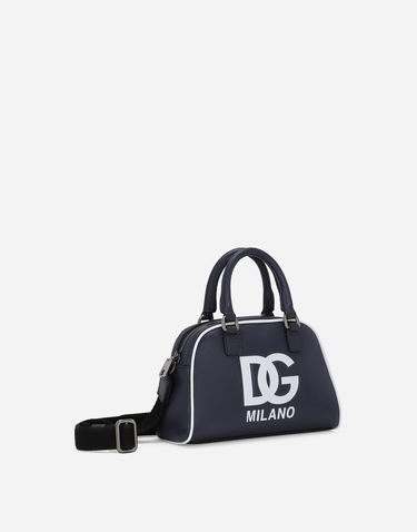Kabelka Dolce & Gabbana Dolce & Gabbana Tumbled Calfskin Bowling Bag with DG Logo Navy | EB0250AI21880650, 1