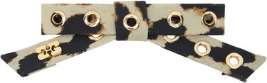 Spona GANNI GANNI Leopard Eyelet Bow Barrette Rôznofarebný | A6656, 0