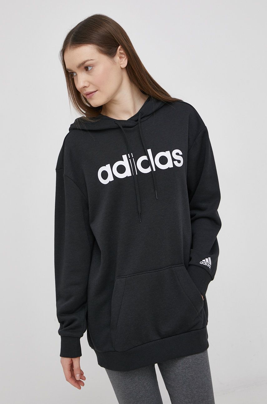 Mikina adidas Originals Black Printed Hoodie Čierna | GL0765, 0