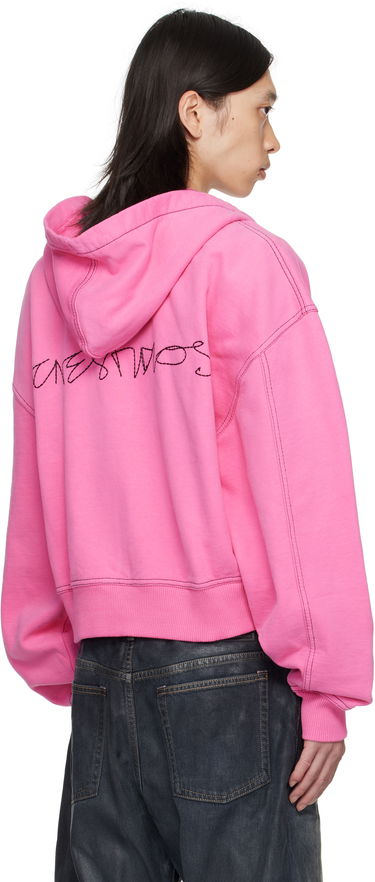Mikina Acne Studios Acne Studios Zip-Up Hoodie Ružová | CI0208-, 2