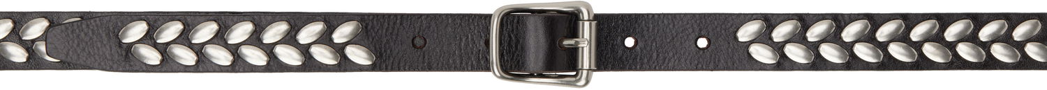 Opasok LEMAIRE Lemaire Almond Stud Leather Belt Čierna | AC1212 LL0055, 0