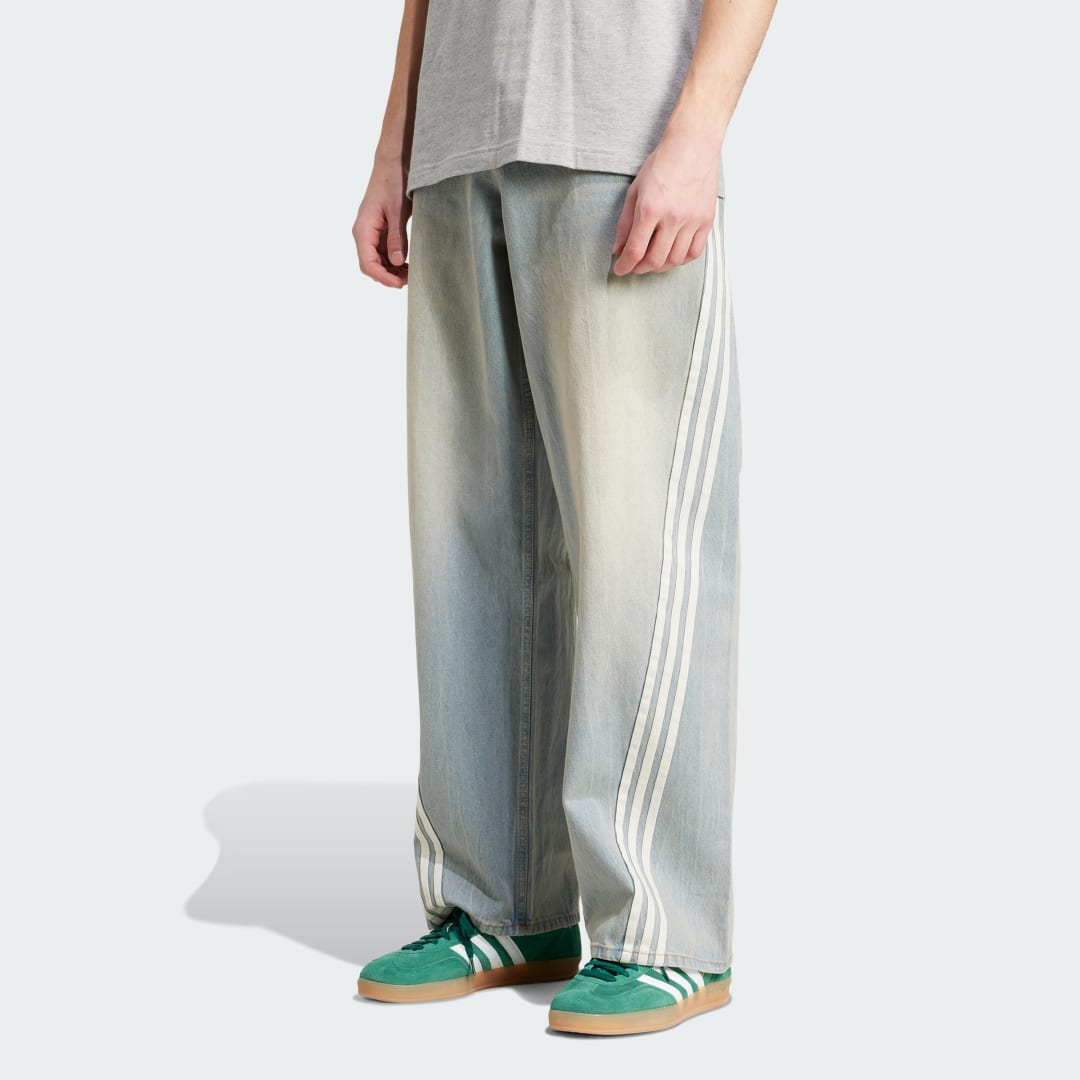 Nohavice adidas Performance Adilenium Season 3 Loose Fit Denim Pants Modrá | JY6292, 0