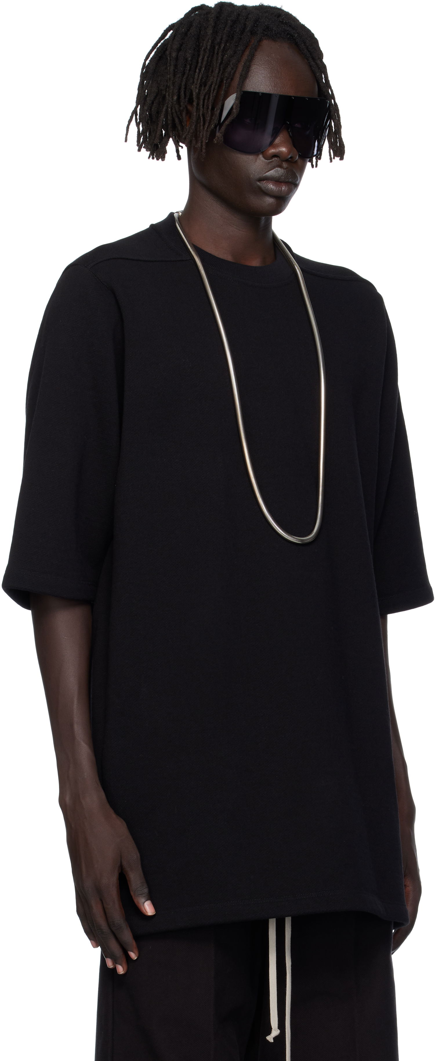 Tričko Rick Owens Rick Owens Concordians Jumbo T-Shirt Čierna | RU02E1249 JTC, 1