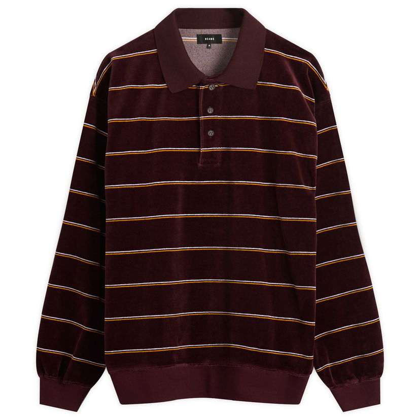 Polo tričko BEAMS Velour Border Stripe Polo Rôznofarebný | 1112-0212-639-39