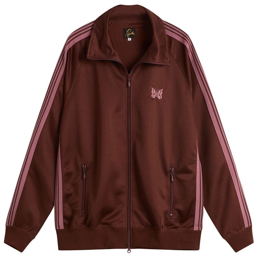 Bunda Needles Needles Poly Smooth Track Jacket, Size Small Hnedá | RW314-A
