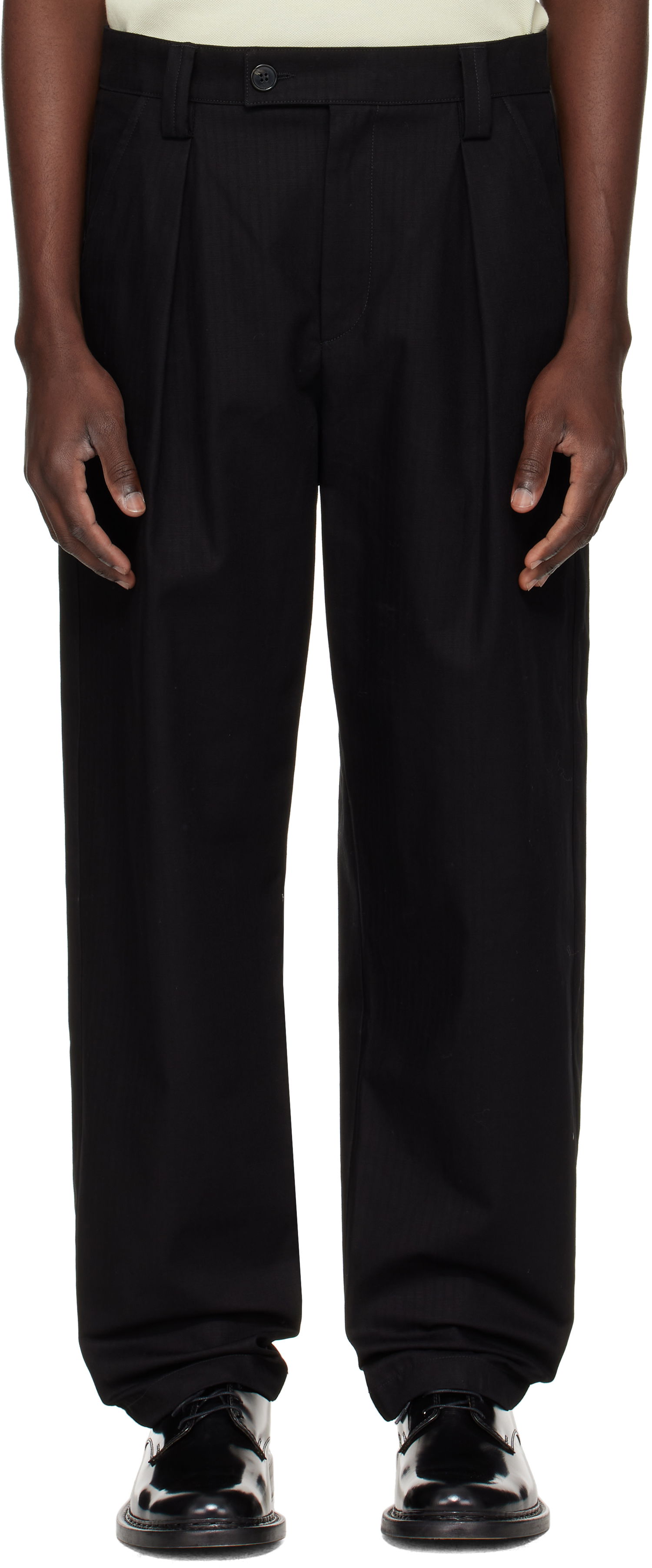 Nohavice A.P.C. A.P.C. Renato Pleated Trousers Čierna | COHHW-H08428, 0