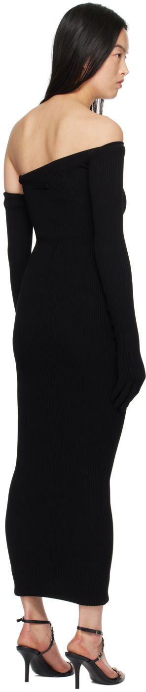 Šaty Jean Paul Gaultier Jean Paul Gaultier Asymmetric Neck Maxi Dress Čierna | 24/25-F-RO164-M070-00, 2