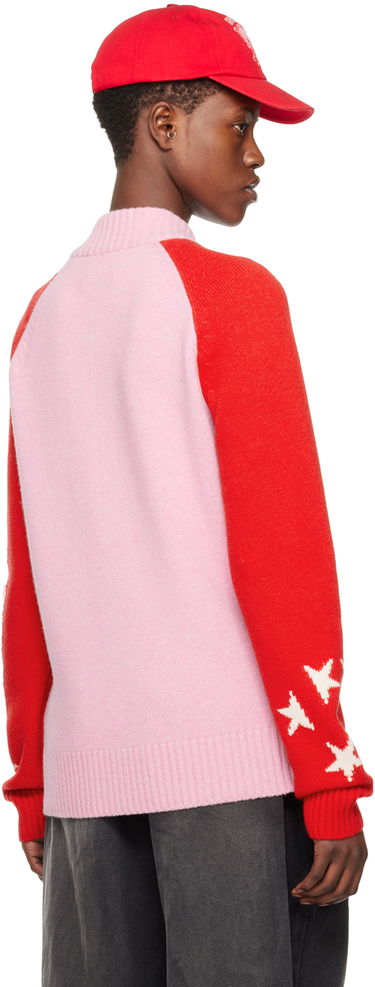 Sveter We11done We11done Zip Cardigan with Stars Ružová | WD-KJ0-24-620-U-LP, 2