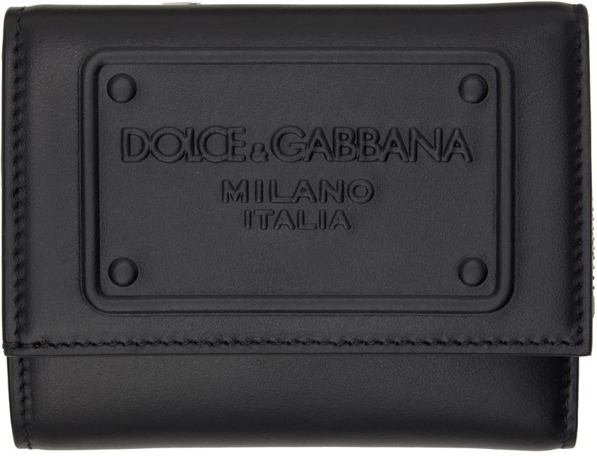 Peňaženka Dolce & Gabbana Black French Flap Wallet Čierna | BP3271AG218, 0
