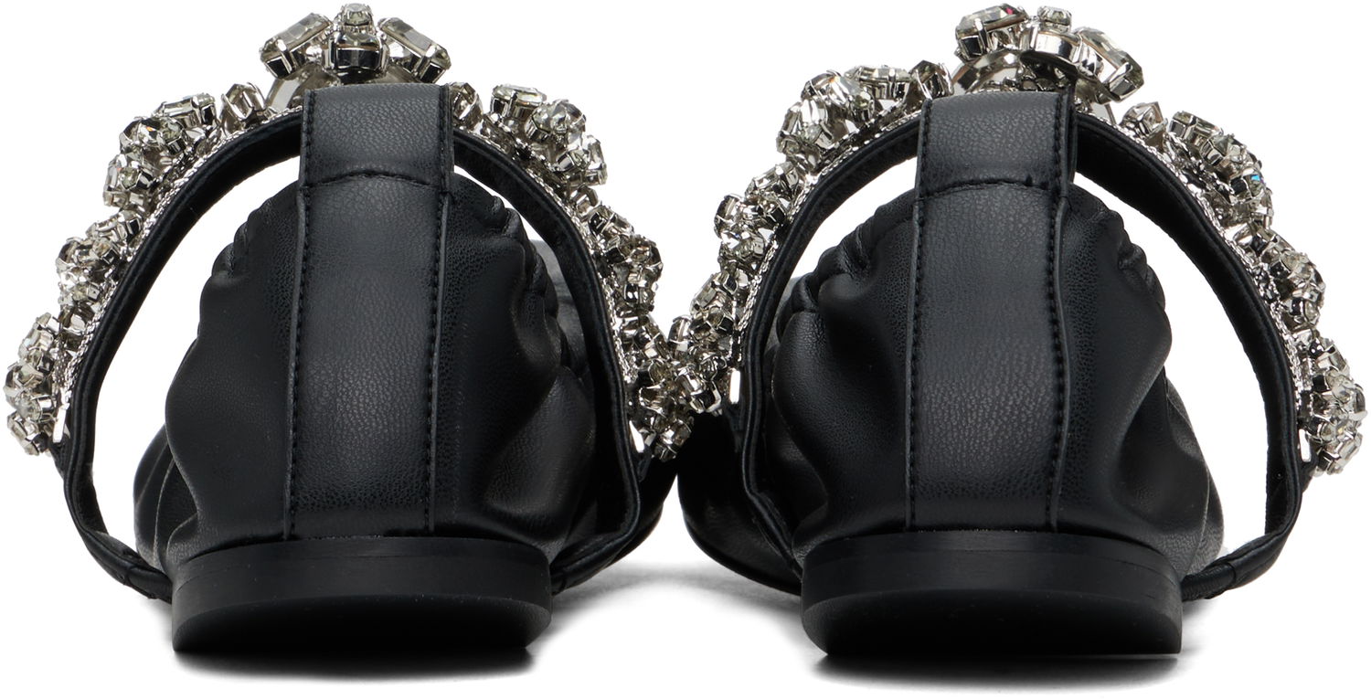 Tenisky a topánky Stella McCartney Stella McCartney Elsa Crystal Flowers Ballerina Flats Čierna | 810497W1IL0, 1