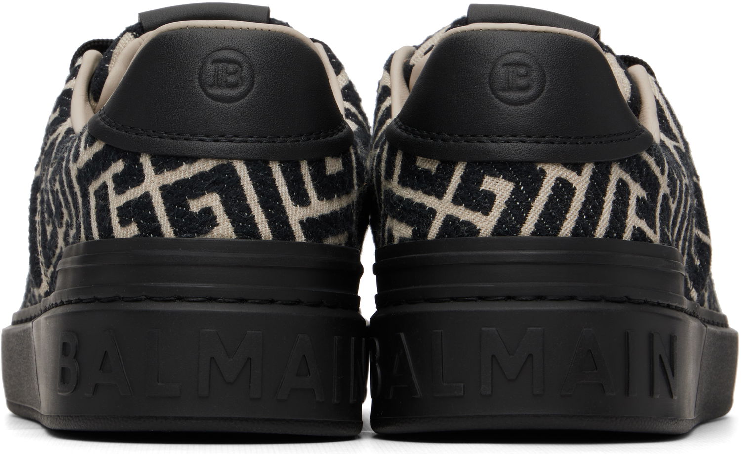 Tenisky a topánky Balmain Monogram Jacquard B-Court Rôznofarebný | GM1VI288TJCM, 1