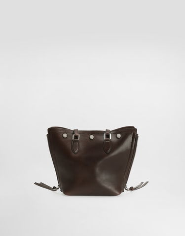 Taška cez rameno Dolce & Gabbana Atene Tempesta Calfskin Shopping Crossbody Bag Hnedá | BM7890AU99480178, 3