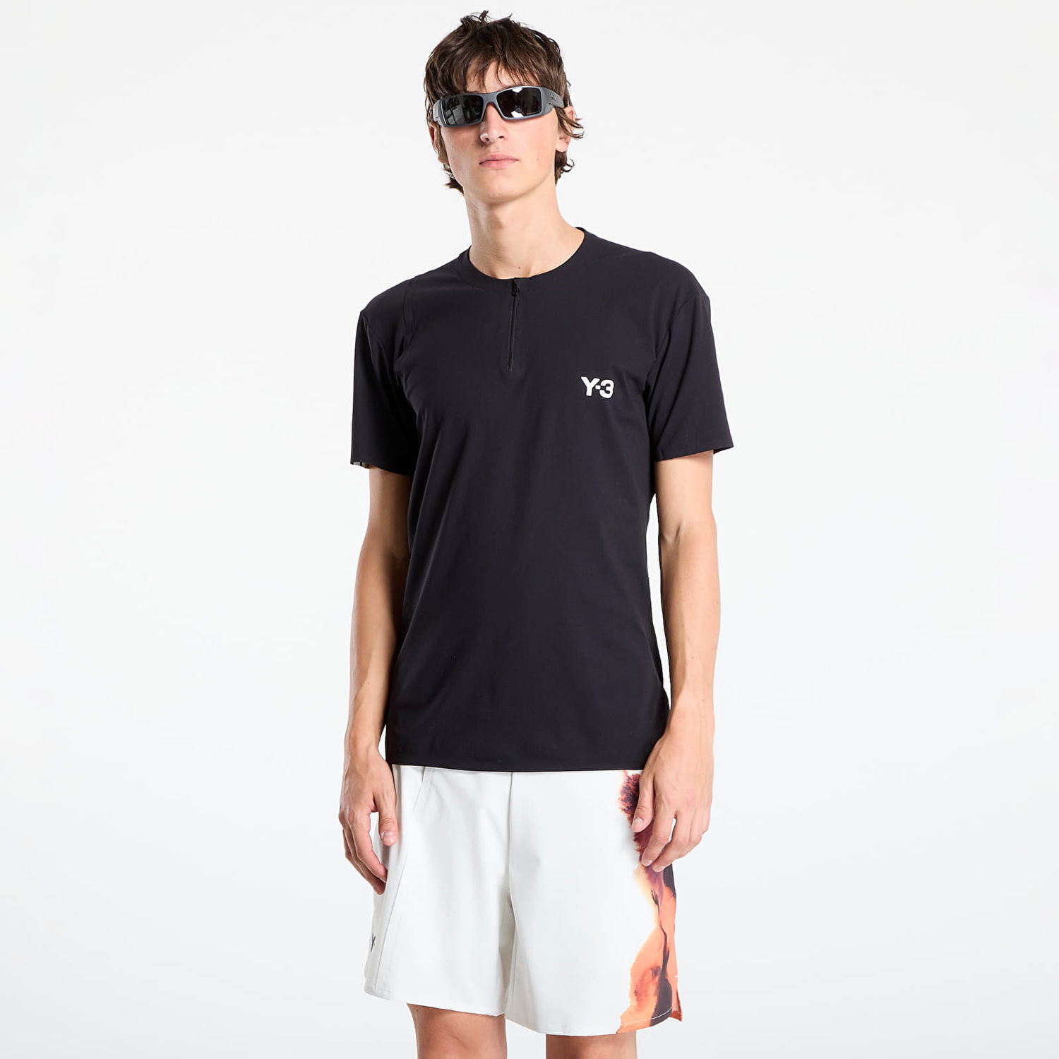 Tričko Y-3 Y-3 Zip Tee Čierna | JY6946, 0