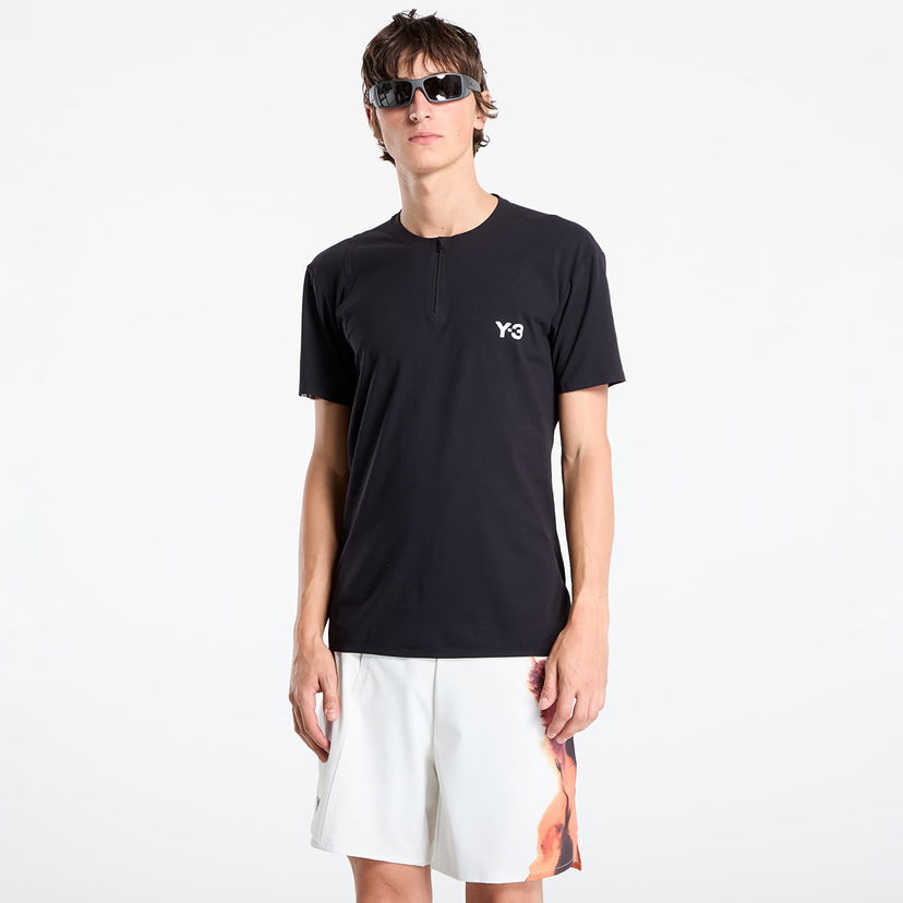 Tričko Y-3 Y-3 Zip Tee Čierna | JY6946
