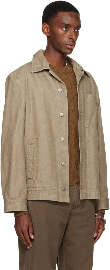 Bunda Dries Van Noten Dries Van Noten Denim Shirt Jacket Béžová | 252-020580-2385, 1