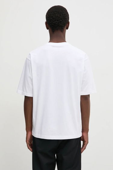 Tričko Filling Pieces Filling Pieces Boxy Embroidered T-Shirt Biela | 74413791901, 4