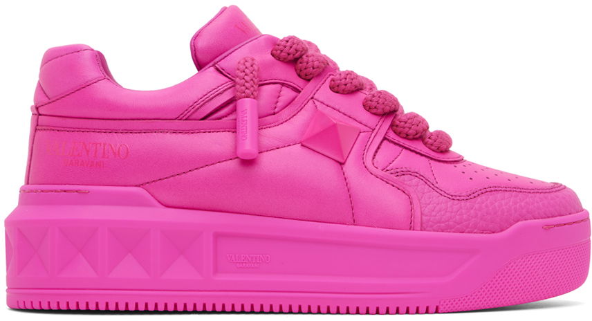 Tenisky a topánky Valentino Garavani One Stud XL Nappa Leather Sneakers "Pink" Ružová | 4Y2S0G37XTM, 0